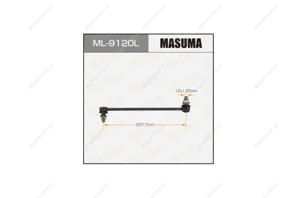 Стійка стабілізатора передній лев NISSAN TEANA (14-15) (ML9120L) MASUMA 'ML9120L (фото 1)