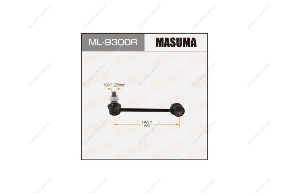 Стійка стабілізатора передні права MITSUBISHI CARISMA Ліфтбек (DA_), LANCER VII (ML9300R) MASUMA 'ML9300R (фото 1)