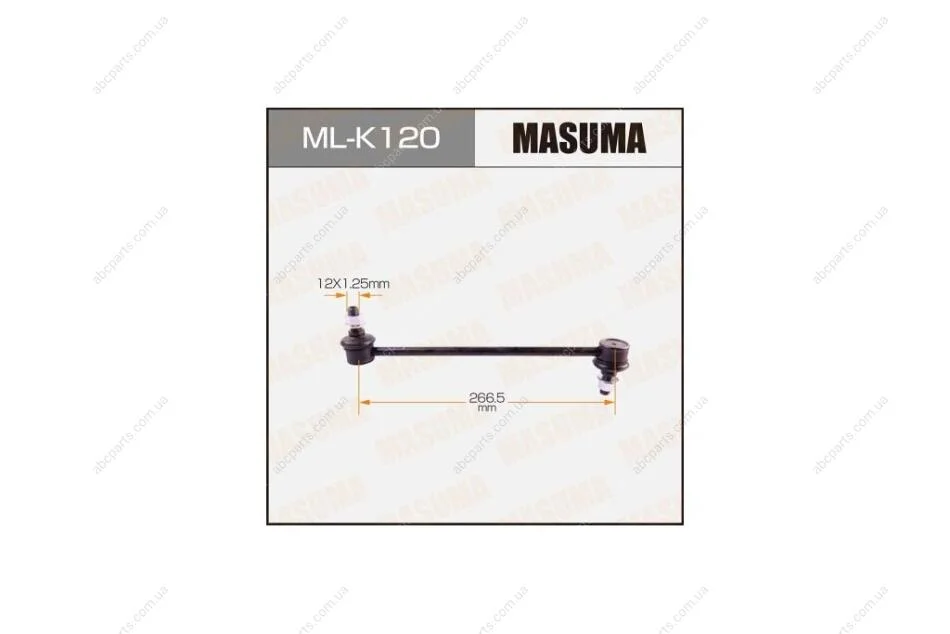 Стійка стабілізатора передня HYUNDAI, KIA/ TUCSON, SPORTAGE (MLK120) MASUMA 'MLK120 (фото 1)