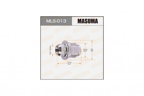 Гайка колеса Mitsubishi/ Toyota (MLS-013) MASUMA MLS013