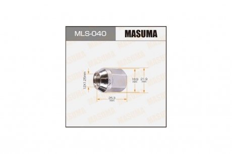 Гайка колеса MASUMA MLS040