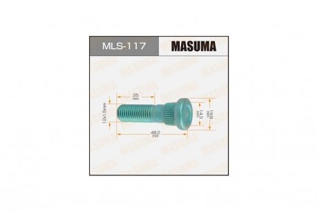 Шпилька колеса Toyota (MLS-117) MASUMA MLS117