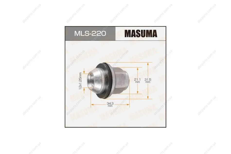Гайка колеса Nissan (MLS-220) MASUMA 'MLS220 (фото 1)