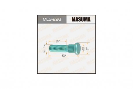 Шпилька колеса (MLS-226) MASUMA MLS226