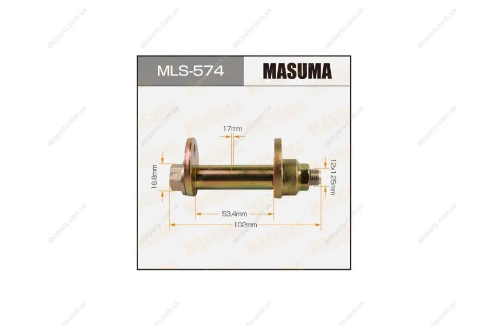 Болт развальный Toyota Camry (01-06), Highlander (-02) (MLS-574) MASUMA MLS574 (фото 1)
