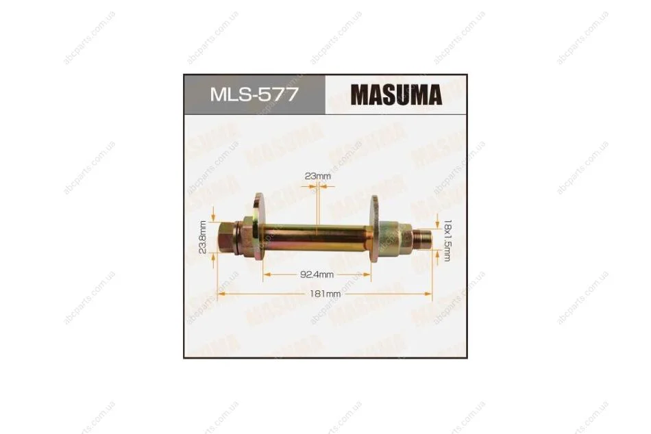 Болт розвальний Toyota Land Cruiser (07-), Sequoia (07-17), Tundra (06-) (MLS-577) MASUMA MLS577 (фото 1)