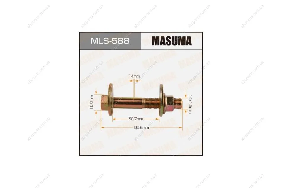 Болт розвальний Suzuki Grand Vitara (07-16) (MLS-588) MASUMA MLS588 (фото 1)