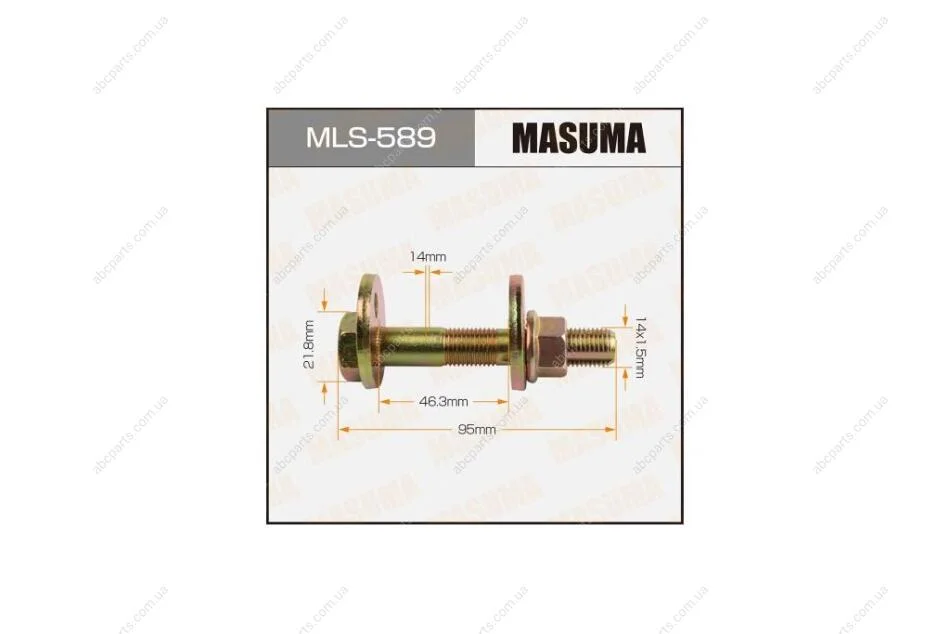 Болт розвальний Lexus GS 300 (-05), IS 300 (-05) (MLS-589) MASUMA MLS589 (фото 1)