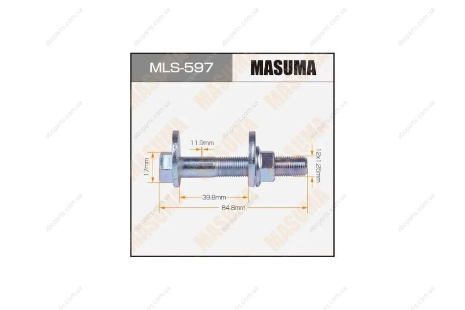 Болт развальный Mitsubishi (MLS-597) MASUMA MLS597 (фото 1)