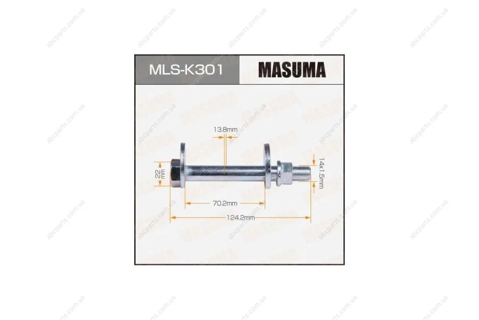 Болт розвальний SSANGYONG (MLS-K301) Masuma MASUMA MLSK301 (фото 1)