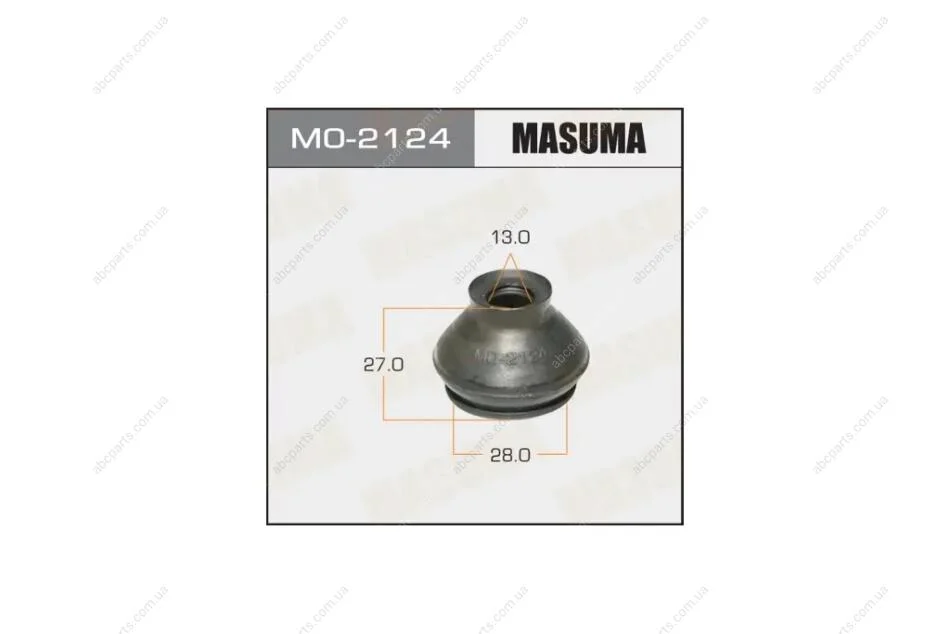 Пильовик опори кульовий 13x28x27 (MO-2124) MASUMA MO2124 (фото 1)