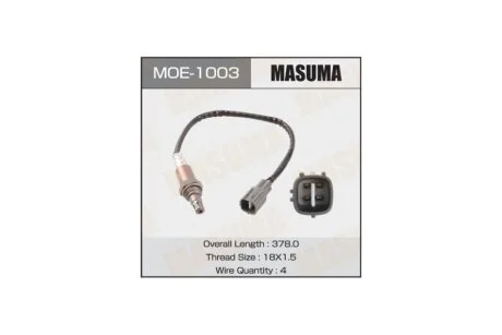 Датчик кисню (лямбда-зонд) Lexus RX350 (08-11) / Toyota Avensis (03-08), Camry (01-07), Highlander (03-10), RAV 4 (MOE-1003) MASUMA MOE1003