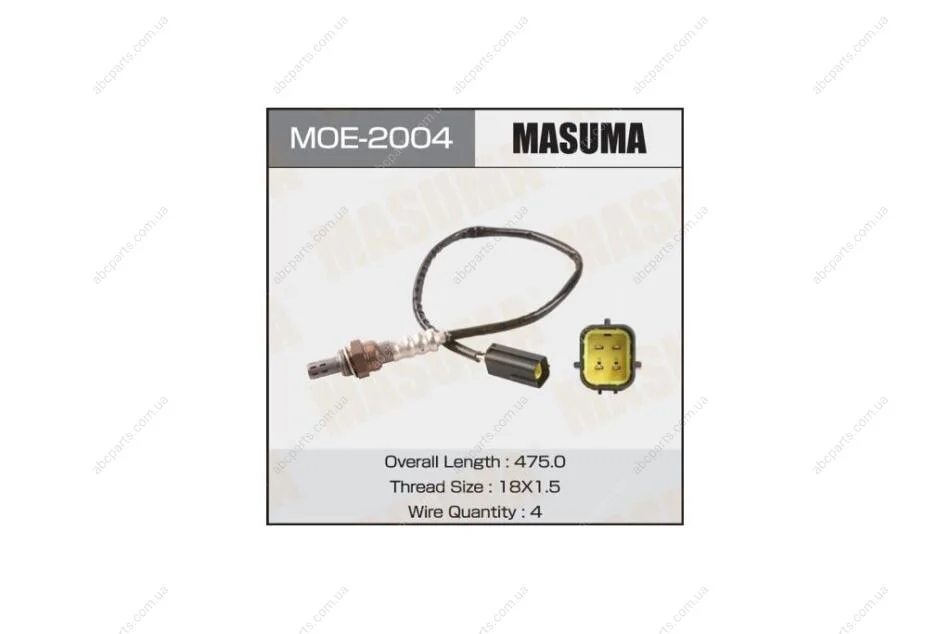 Датчик кисню (лямбда-зонд) Infinity FX35 (06-12) / Nissan Qashqai (06-13), X-Trail (07-14) (MOE-2004) MASUMA MOE2004 (фото 1)