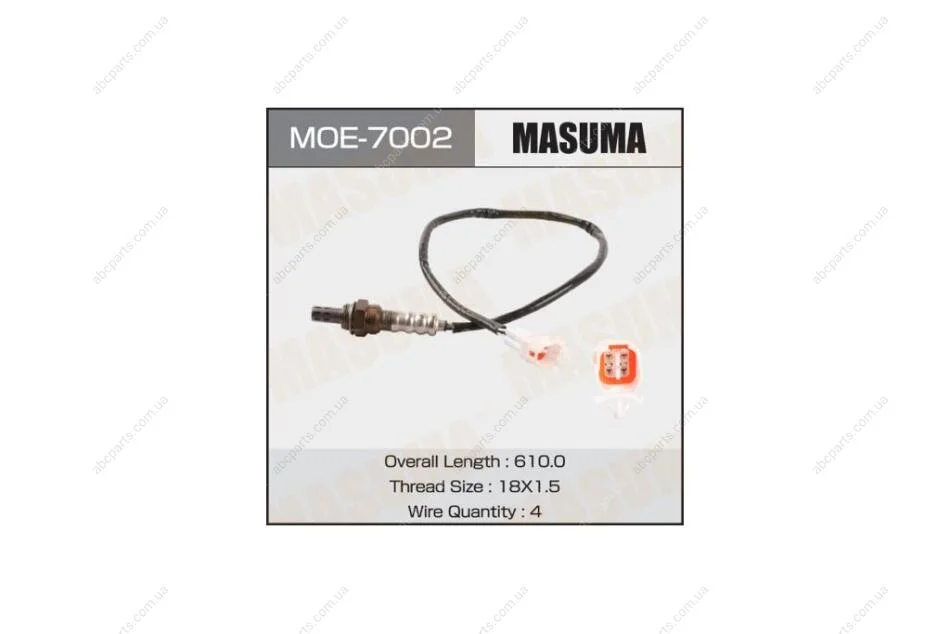 Датчик кисню (лямбда-зонд) Suzuki Grand Vitara, SX4 2.0 (-16) (MOE-7002) MASUMA MOE7002 (фото 1)