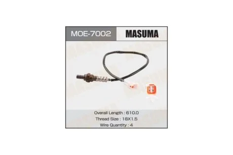 Датчик кисню (лямбда-зонд) Suzuki Grand Vitara, SX4 2.0 (-16) (MOE-7002) MASUMA MOE7002
