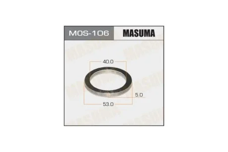 Прокладка приемной трубы Toyota (40x53) (MOS-106) MASUMA MOS106