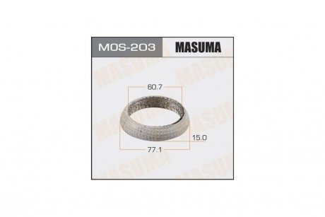 Кольцо глушителя (60.7x77.1x15) (MOS-203) MASUMA MOS203