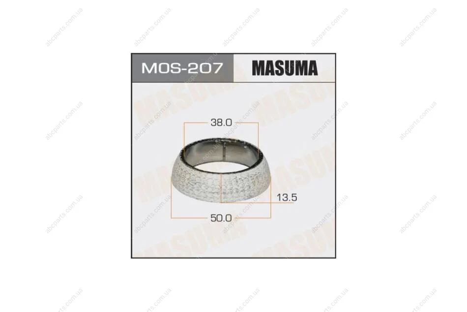 Кільце глушника графітове Toyota Corolla (00-08), Prius (03-11) (38x50x13,5) (MOS-207) MASUMA MOS207 (фото 1)