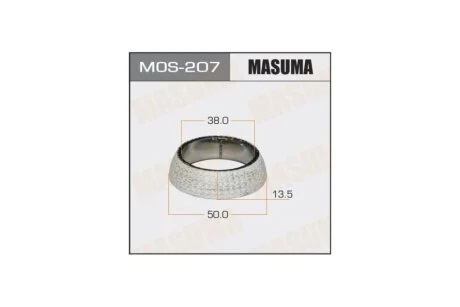 Кільце глушника графітове Toyota Corolla (00-08), Prius (03-11) (38x50x13,5) (MOS-207) MASUMA MOS207