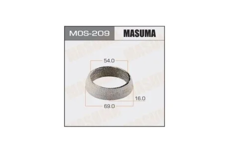 Кільце глушника графітове (54x69x16) (MOS-209) MASUMA MOS209