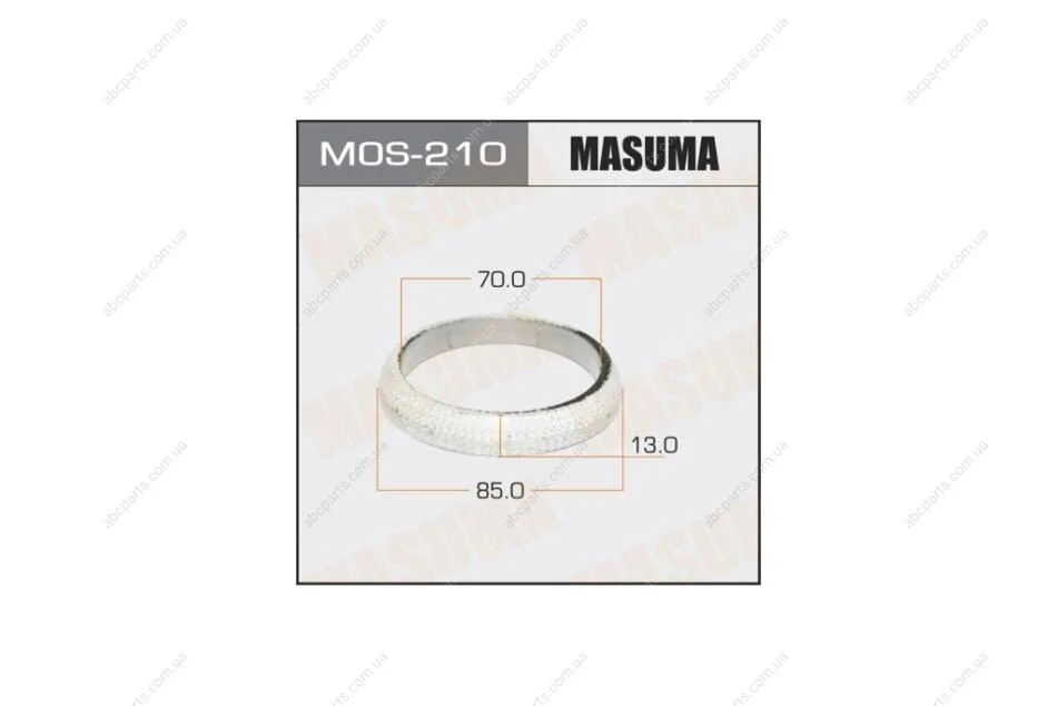 Кільце глушника графітове Nissan (70x85x13) (MOS-210) MASUMA MOS210 (фото 1)