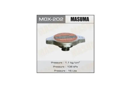 Крышка радиатора Honda/ Lexus/ Mazda/ Mitsubishi/ Subaru/ Suzuki/ Toyota 1.1 bar (MOX-202) MASUMA MOX202