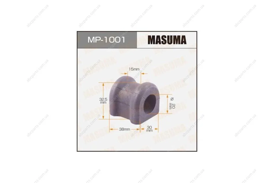 Втулка стабілізатора заднього (Кратно 2) Toyota Avensis (03-06) (MP-1001) MASUMA MP1001 (фото 1)