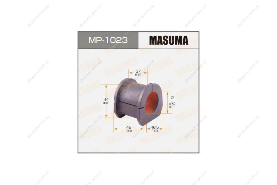 Втулка стабілізатора переднього (Кратно 2) Mitsubishi Montero (06-10), Pajero (06-10) (MP-1023) MASUMA MP1023 (фото 1)