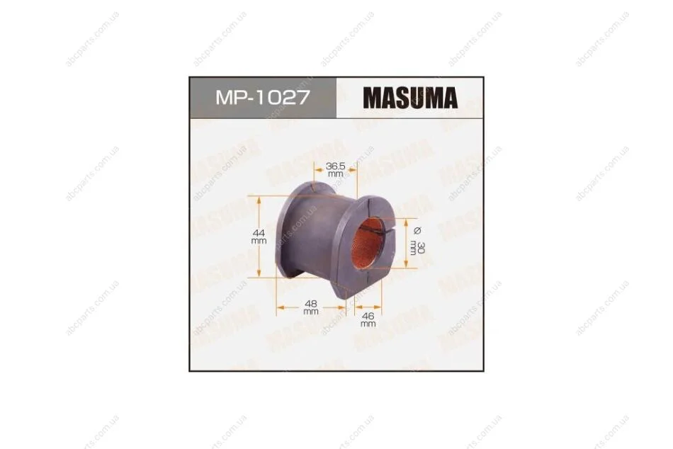 Втулка стабилизатора переднего (Кратно 2) Mitsubishi Pajero (-07) (MP-1027) MASUMA MP1027 (фото 1)