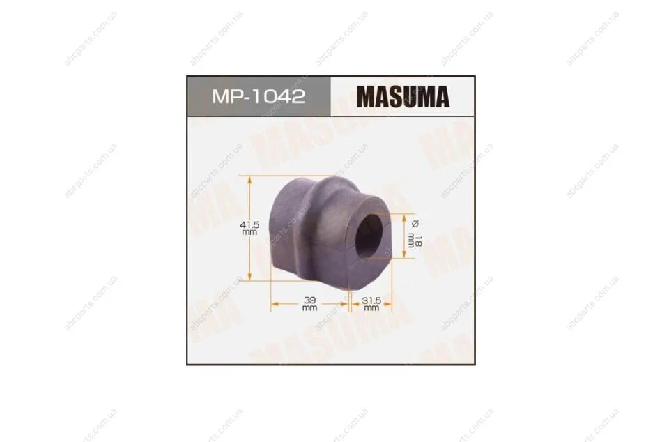 Втулка стабілізатора заднього (Кратно 2) Nissan X-Trail (00-07) (MP-1042) MASUMA MP1042 (фото 1)