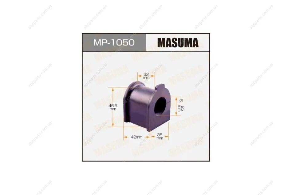Втулка стабилизатора переднего (Кратно 2) Toyota Avensis (-05) (MP-1050) MASUMA MP1050 (фото 1)