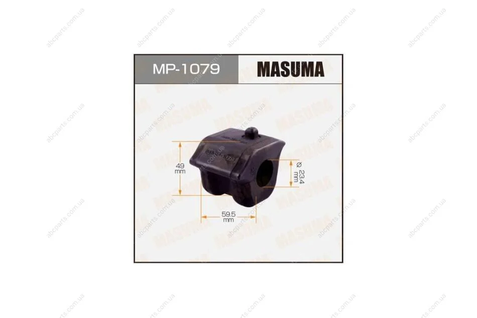 Втулка стабілізатора переднього права Toyota Prius (12-), RAV 4 (12-) (MP-1079) Masuma MASUMA MP1079 (фото 1)