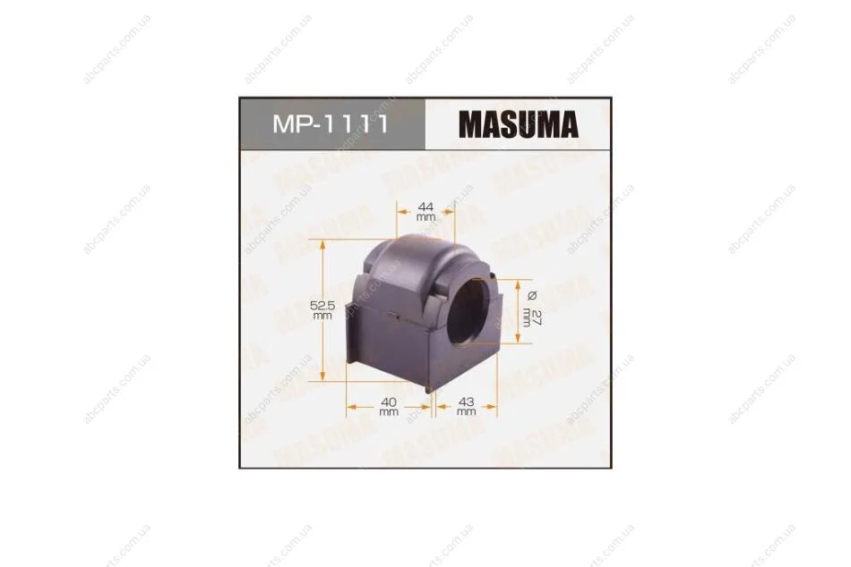 Втулка стабілізатора переднього (Кратно 2) Mazda CX-7 (06-12) (MP-1111) MASUMA MP1111 (фото 1)