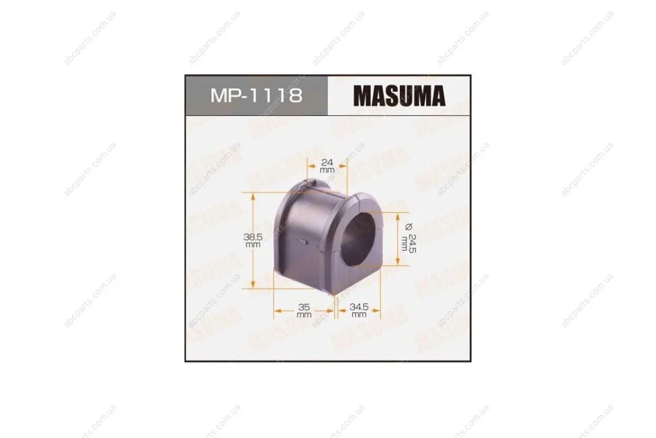 Втулка стабілізатора заднього (Кратно 2) Mazda 3 (06-13) (MP-1118) MASUMA MP1118 (фото 1)