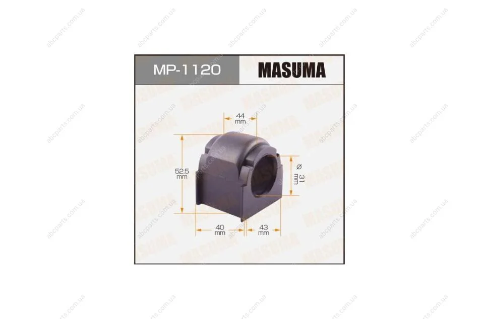 Втулка стабілізатора переднього (Кратно 2) Mazda CX-9 (09-) (MP-1120) MASUMA MP1120 (фото 1)
