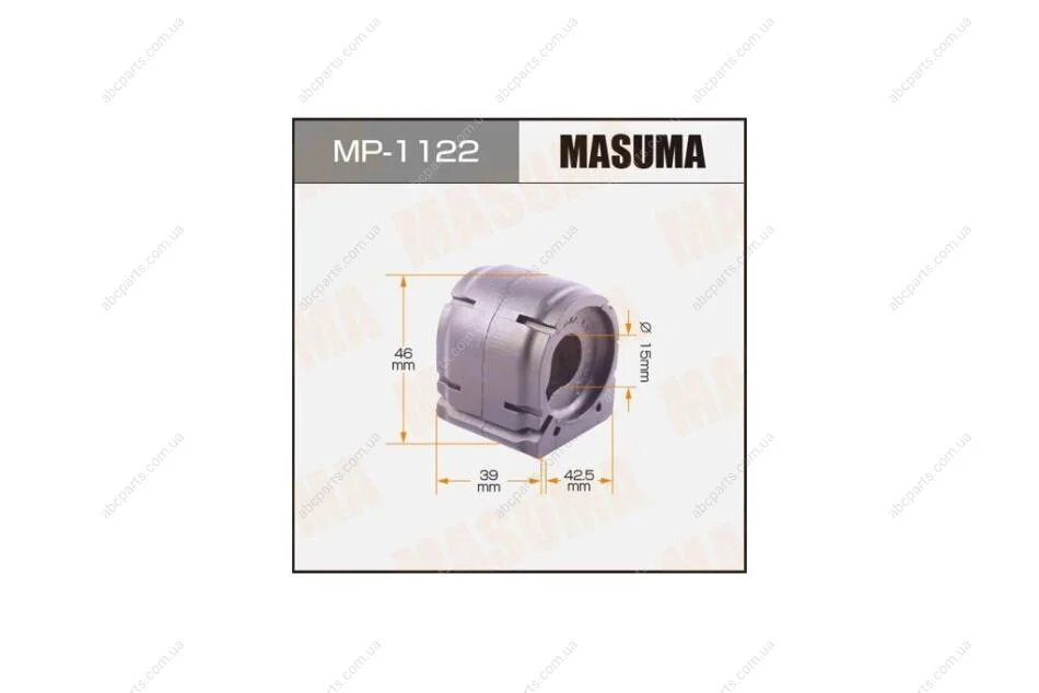 Втулка стабілізатора (Кратно 2) зад CX-5 11- (MP1122) MASUMA 'MP1122 (фото 1)