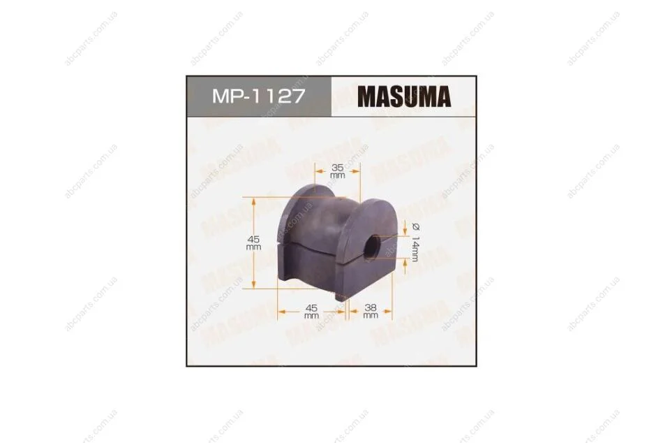 Втулка стабілізатора заднього (Кратно 2) Honda Accord (08-13) (MP-1127) MASUMA MP1127 (фото 1)