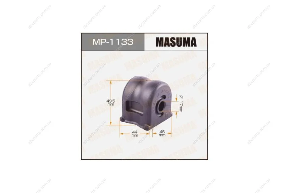 Втулка стабілізатора переднього (Кратно 2) Honda Accord (13-) (MP-1133) MASUMA MP1133 (фото 1)