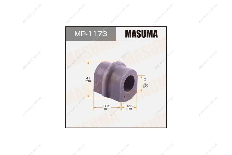 Втулка стабілізатора заднього (Кратно 2) Nissan Primera (02-04) (MP-1173) MASUMA MP1173 (фото 1)