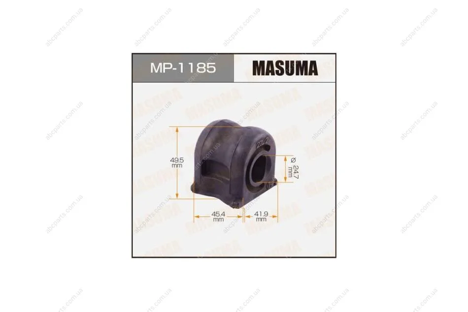 Втулка стабілізатора переднього (Кратно 2) Honda Crosstour (12-) (MP-1185) MASUMA MP1185 (фото 1)