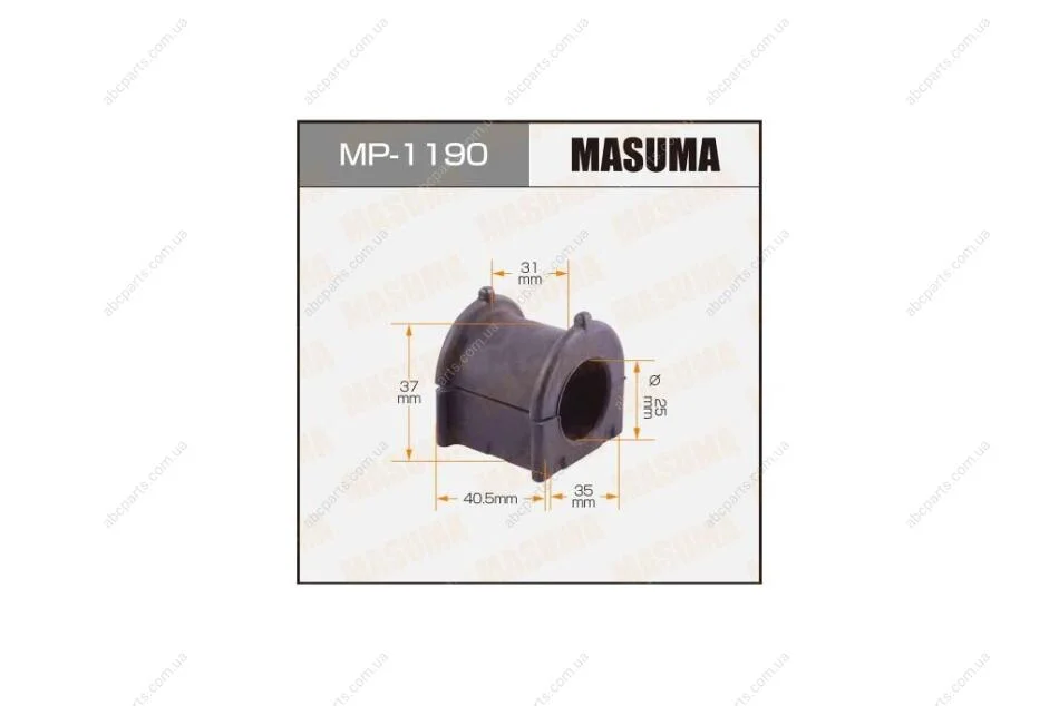Втулка стабілізатора переднього (Кратно 2) Lexus ES 200, 300, 350 (12-) (MP-1190) MASUMA MP1190 (фото 1)