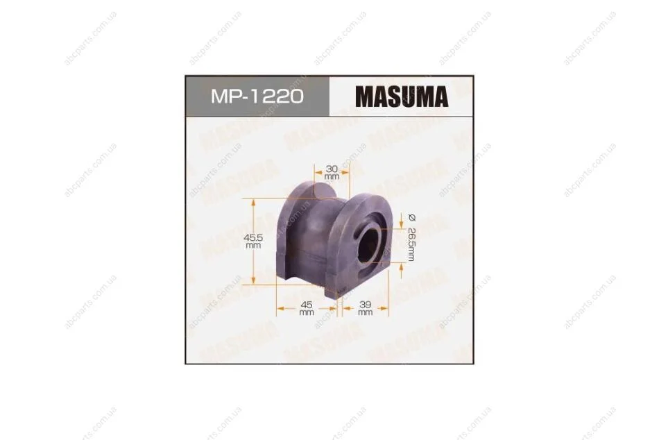 Втулка стабілізатора переднього (Кратно 2) Honda Accord (09-) (MP-1220) MASUMA MP1220 (фото 1)