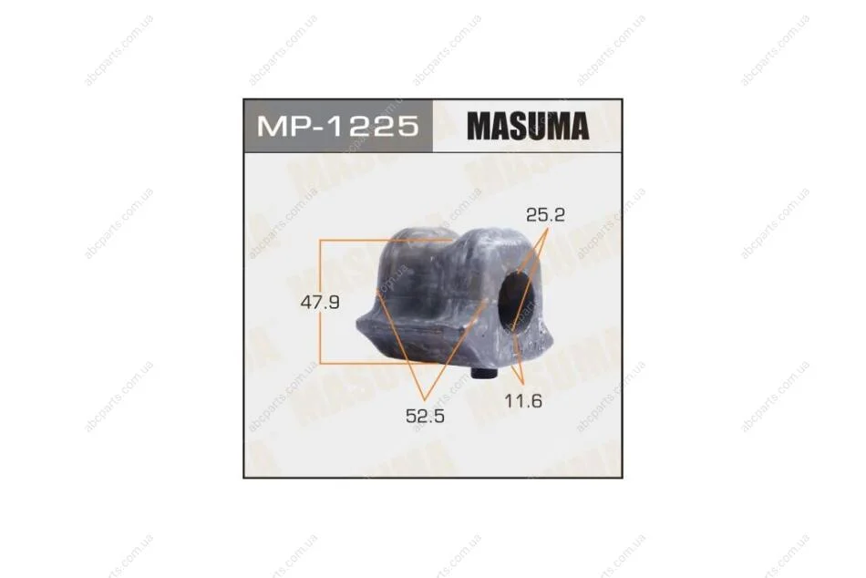 Втулка стабілізатора переднього ліва Lexus NX 300H (14-) (MP-1225) MASUMA MP1225 (фото 1)
