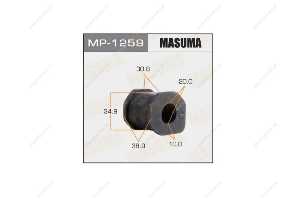 Втулка стабілізатора переднього (Кратно 2) Mitsubishi L200 (-08), Pajero Sport (-09) (MP-1259) MASUMA MP1259 (фото 1)