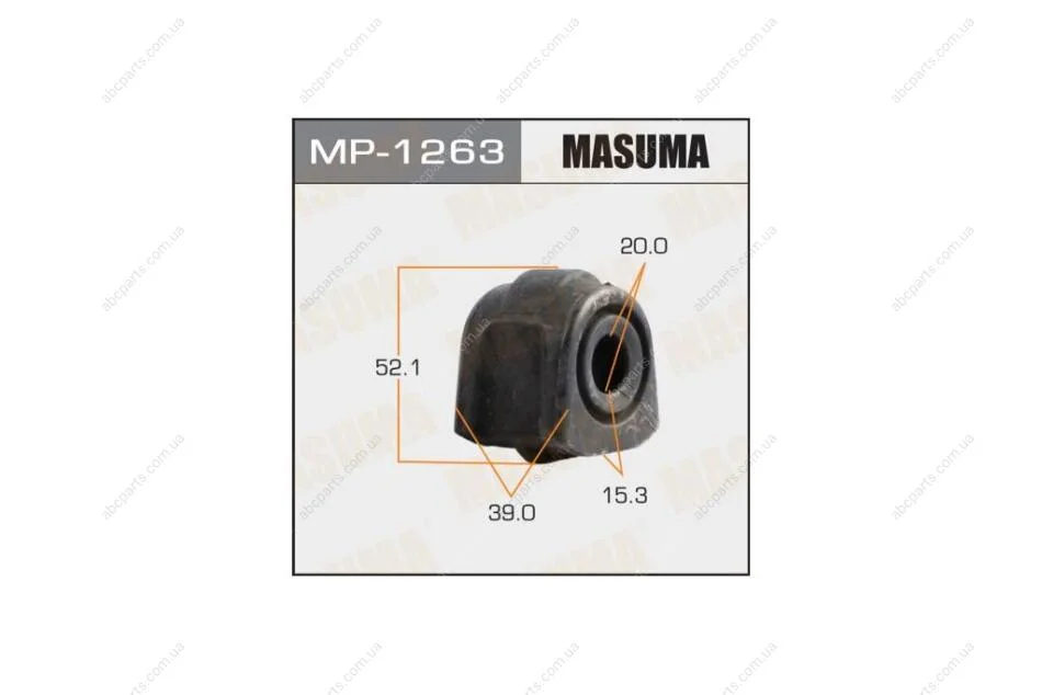 Втулка стабілізатора переднього (Кратно 2) Subaru Legacy Outback (14-) (MP-1263) MASUMA MP1263 (фото 1)
