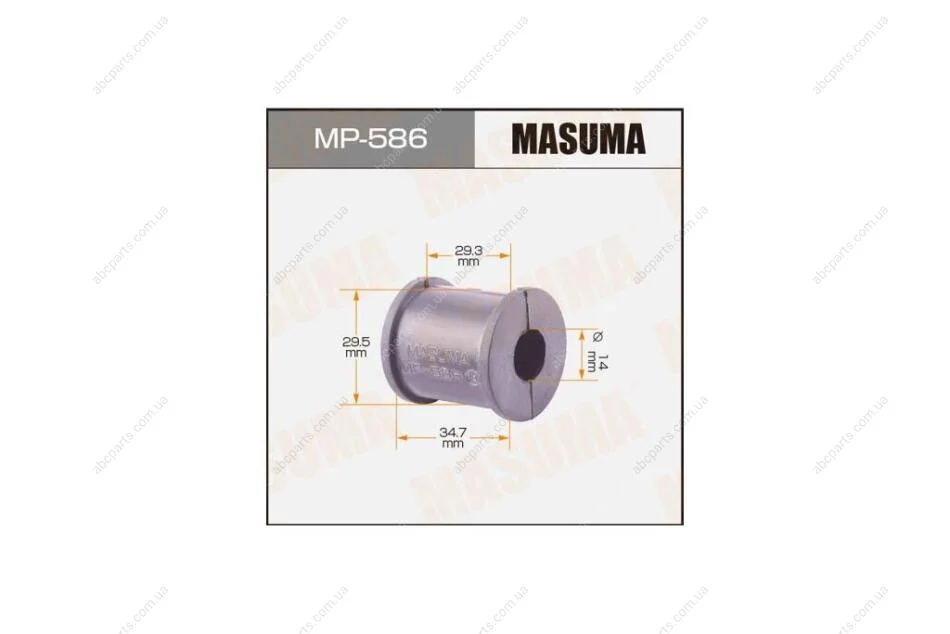 Втулка стабілізатора заднього (Кратно 2) Lexus RX 350 (06-09)/ Toyota Highlander (10-13) (MP-586) MASUMA MP586 (фото 1)