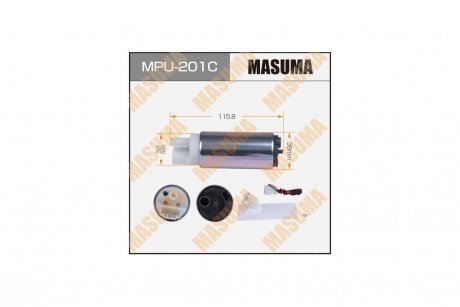 Бензонасос электрический NISSAN TEANA, X-TRAIL, FX35 / S50, J31, графитовый коллектор PEUGEOT EXPERT MASUMA 'MPU201C