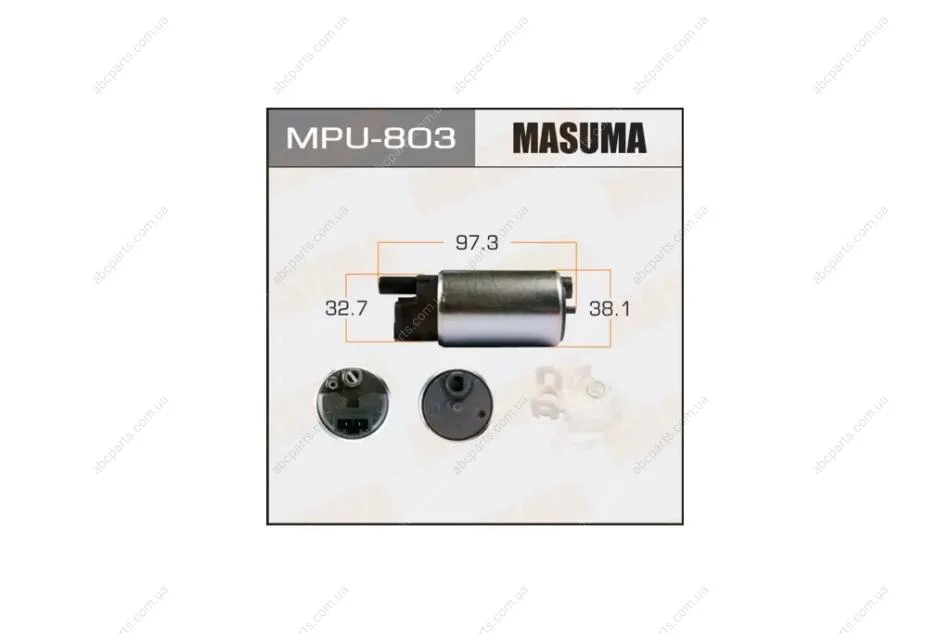 Бензонасос електричний (+сіточка) Honda/ Mazda/ Mitsubishi/ Subaru (MPU-803) MASUMA MPU803 (фото 1)