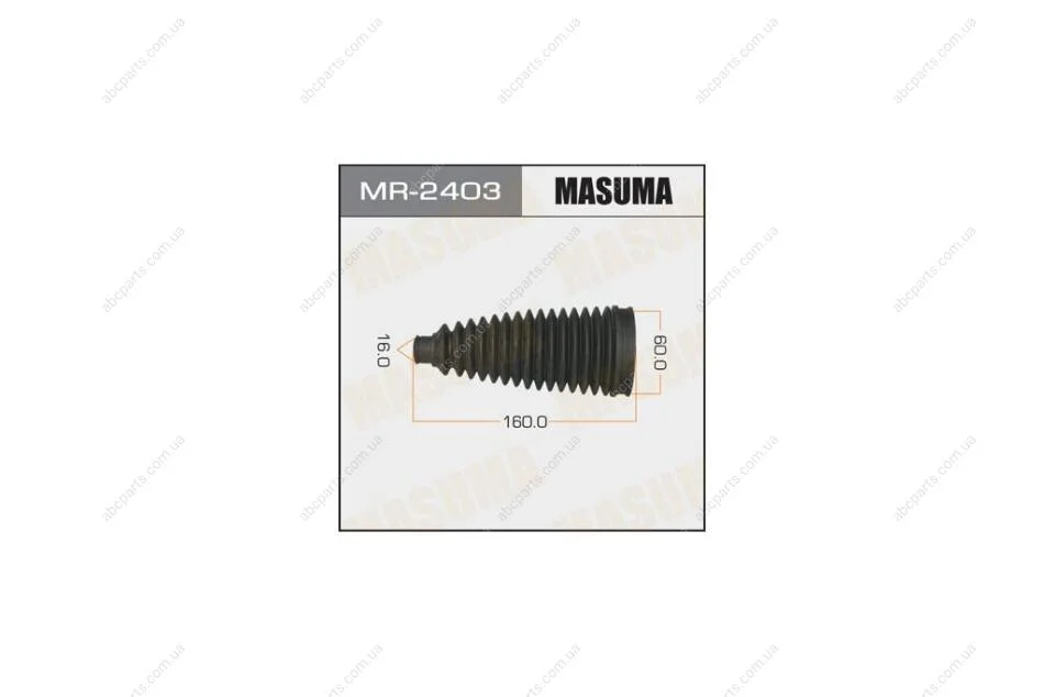 Пыльник рулевой рейки (пластик) Mazda 3 (06-), 5 (05-15)/ Toyota Auris (06-), Corolla (06-), Prius (09-15) (MR-2403) MASUMA MR2403 (фото 1)