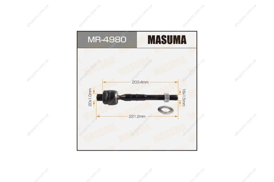 Тяга рулевая Nissan PATHFINDER, FRONTIER/ R51, D40 (MR4980) MASUMA 'MR4980 (фото 1)